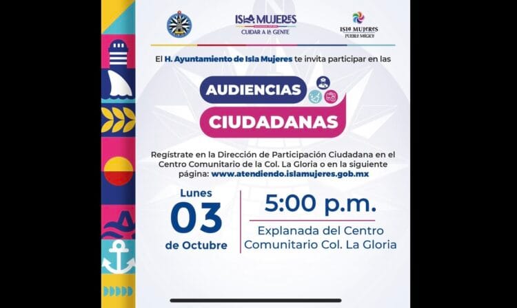 Encabezará Atenea Gómez la la segunda Audiencia Ciudadana en Isla Mujeres