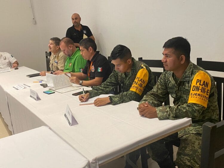 Sesiona en Puerto Morelos el Comité para la Temporada de Lluvias y Ciclones Tropicales 2022