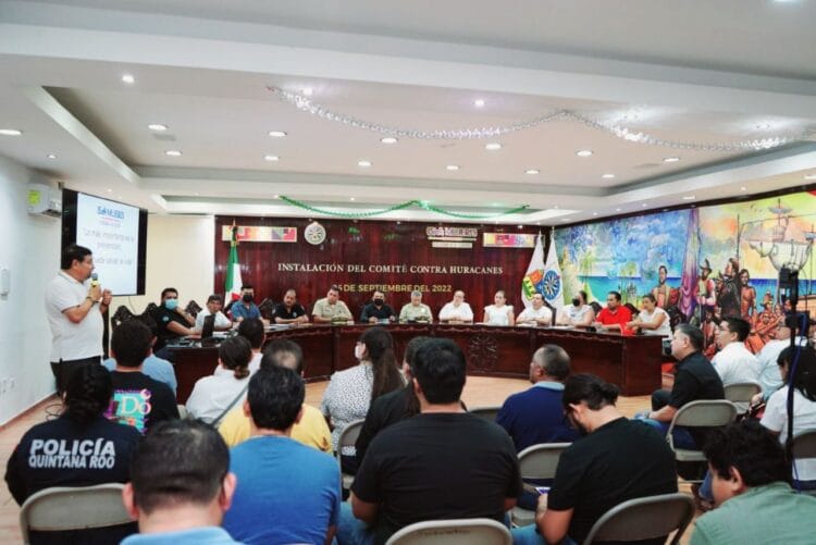 Instalan Comité Permanente de Protección Civil contra Fenómenos Hidrometeorológicos en Isla Mujeres