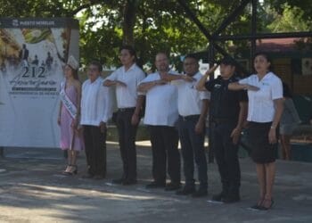 Conmemoran autoridades de Puerto Morelos el 201 Aniversario de la Consumación de la Independencia de México