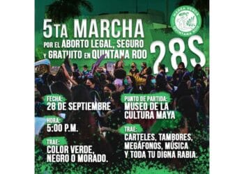 Marcharán mujeres para exigir la despenalización del aborto en Quintana Roo