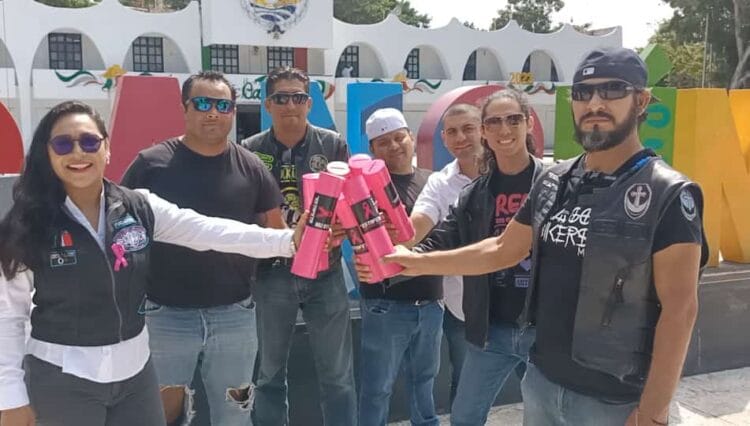 Motociclistas de Cancún se suman a la lucha contra el cáncer