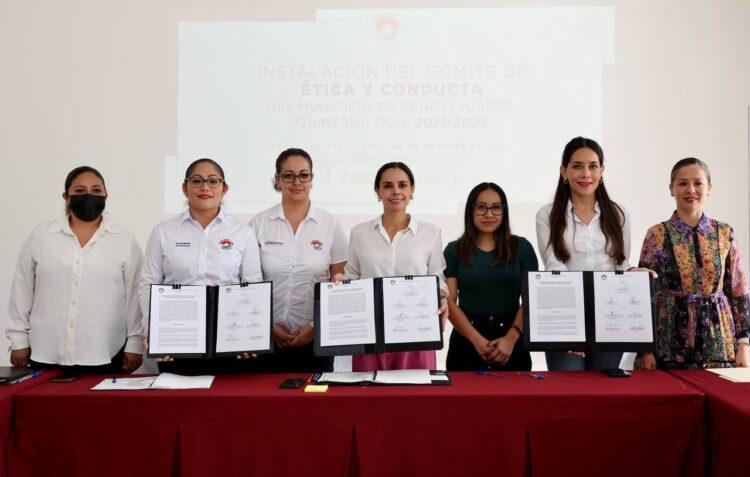 Instala Ana Patricia Peralta Comité de Ética y Conducta de Benito Juárez 2021-2024