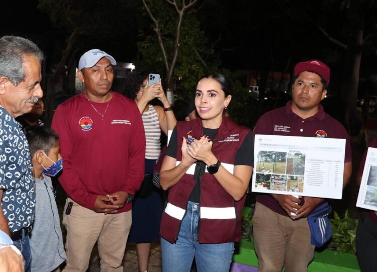 Rehabilitan brigadas en Cancún espacios públicos