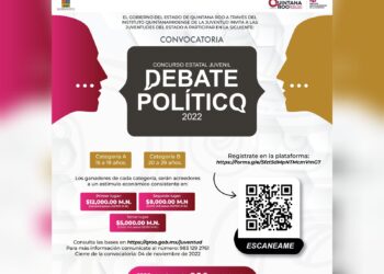 IQJ convoca a participar en el concurso estatal juvenil Debate Político 2022