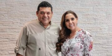 Mara Lezama y Javier May revisan avances y beneficios del Tren Maya