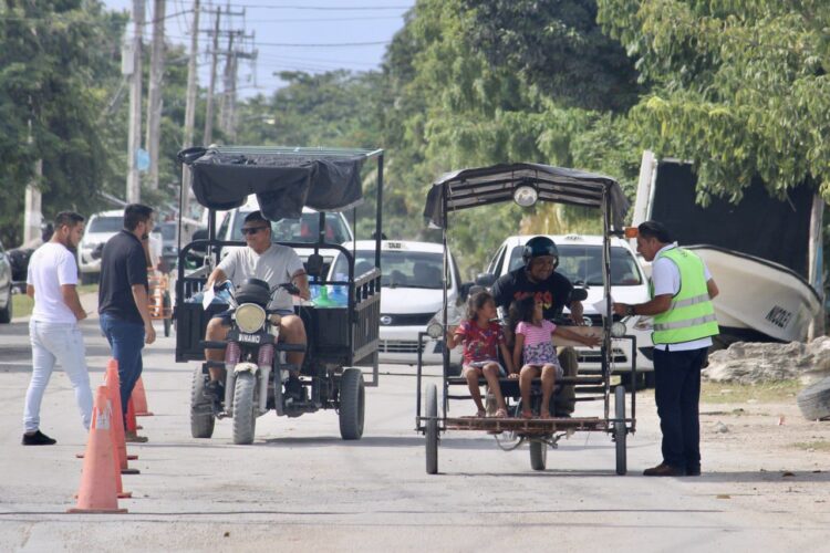 Promueven las autoridades de Puerto Morelos la seguridad vial