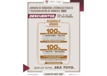 Contempla Jornada de Subsidios en Benito Juárez descuentos en Desarrollo Urbano