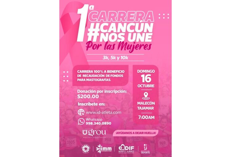 Invitan a carrera atlética por la lucha contra el Cáncer de Mama