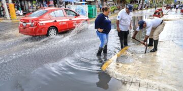 Se refuerzan trabajos de limpieza en Isla Mujeres derivado de las lluvias