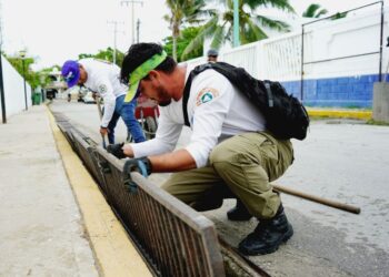 Sigue Atenea Gómez con trabajos preventivos para evitar encharcamientos e inundaciones tras lluvias registradas en las últimas horas