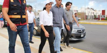 Supervisa Ana Patricia Peralta obras en Av. Chac Mool