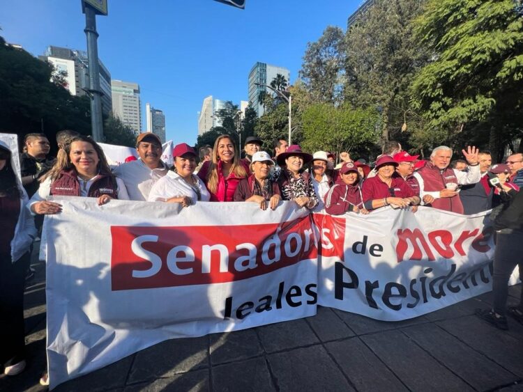 Marcha de AMLO es un gran triunfo para la democracia: Marybel Villegas