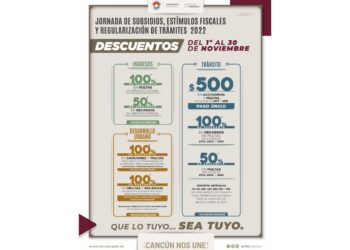Extienden en Benito Juárez Jornada de Subsidios Fiscales 2022 a noviembre