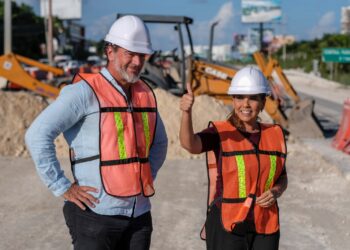 Supervisa Mara Lezama avances en el bulevar Colosio