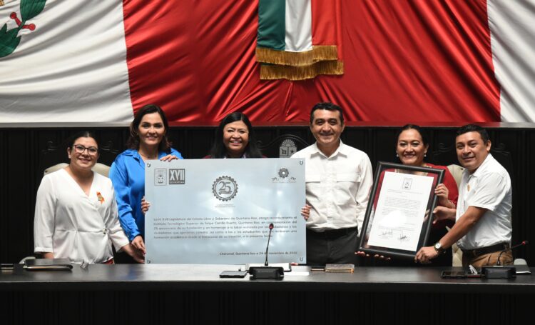 Reconoce Congreso de Quintana Roo labor educativa del TecNM campus Felipe Carrillo Puerto
