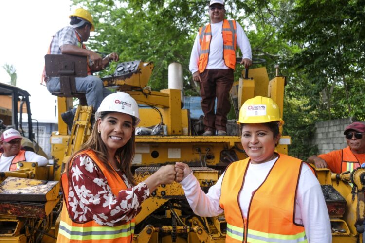 Da banderazo Mara Lezama para obras de rehabilitación de calles en Chetumal