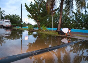 Se llevan a cabo acciones preventivas en Isla Mujeres a consecuencia de recientes lluvias