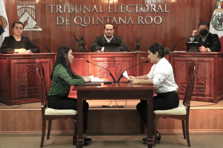 Desecha TEQROO queja del PRD contra Adán Augusto López y Mara Lezama