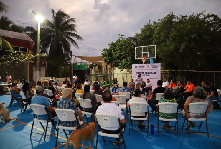 Instalan Comité Vecinal en la colonia “Electricistas” en zona insular de Isla Mujeres