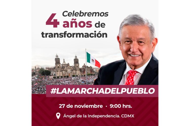 Delegación de morenistas de Quintana Roo asistirá a la #marchadelpueblo