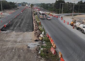 Coordinan los tres niveles de gobierno operativo vial en Boulevard Colosio