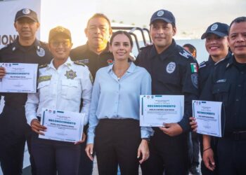 En Cancún reforzamos la profesionalización de elementos policiacos: Ana Patricia Peralta
