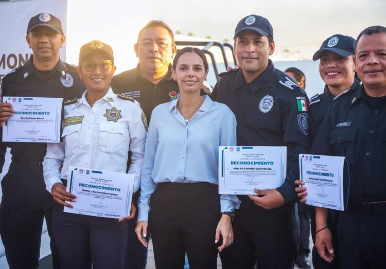 En Cancún reforzamos la profesionalización de elementos policiacos: Ana Patricia Peralta