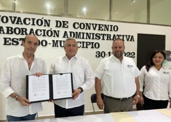 Suscriben convenio de colaboración el Ayuntamiento de Puerto Morelos y la Secretaría Ejecutiva del Sistema Anticorrupción de Quintana Roo