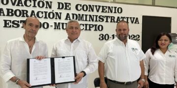 Suscriben convenio de colaboración el Ayuntamiento de Puerto Morelos y la Secretaría Ejecutiva del Sistema Anticorrupción de Quintana Roo
