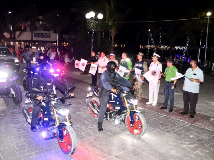 Dan el banderazo al operativo Guadalupe-Reyes en Puerto Morelos