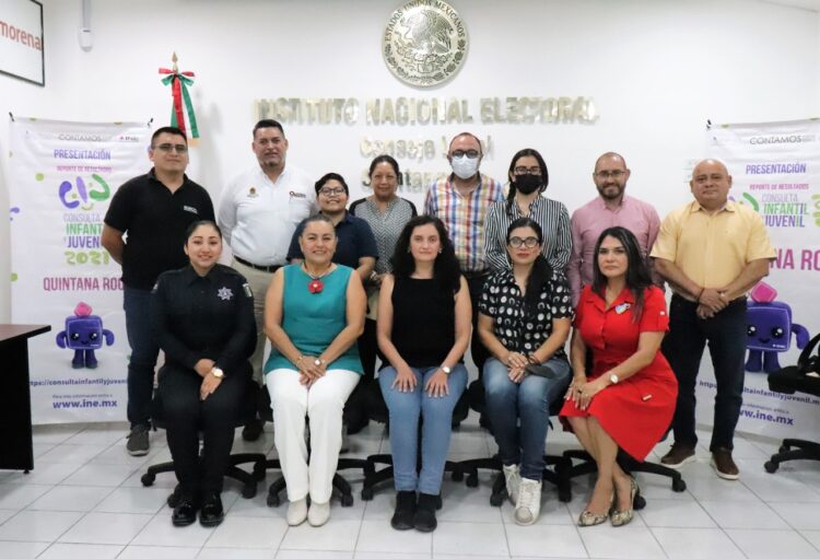 Realiza INE Quintana Roo análisis de resultados de la Consulta Infantil y Juvenil 2021