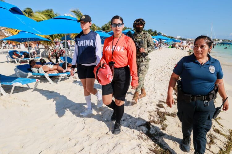 Se refuerza la seguridad en Isla Mujeres a través del Operativo Vacacional Guadalupe-Reyes