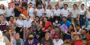 Mara Lezama supervisa la entrega directa de 55 mil apoyos alimentarios
