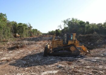 Pilotes para trazo elevado del Tramo 5 del Tren Maya, de mínimo impacto: AMLO