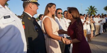Marybel Villegas acompaña a Mara Lezama en presentación del Plan Estatal de Desarrollo 2023-2027