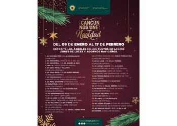 Alistan campaña “Acopio de Árboles de Navidad Temporada 2023” en Cancún