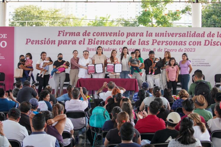Garantiza Mara Lezama Pensión del Bienestar para todos los quintanarroenses con discapacidad