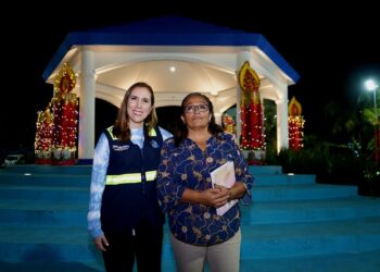 Supervisa Atenea Gómez últimos avances de obra del parque de la Colonia La Gloria