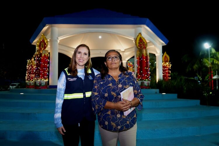 Supervisa Atenea Gómez últimos avances de obra del parque de la Colonia La Gloria