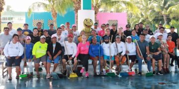 Realizan primer Limpiatón del 2023 en el Domo Azul de Isla Mujeres