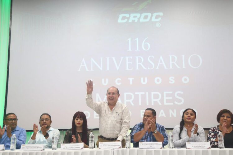 Conmemora la CROC Cancúnel 116 aniversario de los Mártires de Río Blanco
