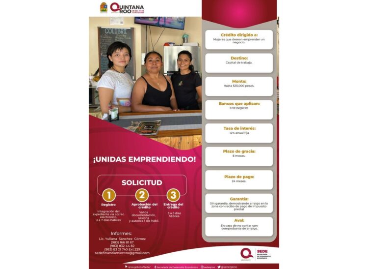 Promueve SEDE programas de financiamiento para empoderamiento de las mujeres