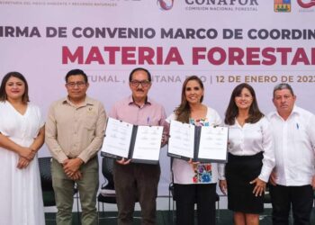 Mara Lezama y Conafor firman convenio para la conservación de la riqueza forestal