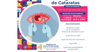 Invitan a adultos mayores a Jornada de Cirugías de Cataratas en Isla Mujeres