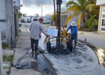 Amplía gobierno de Puerto Morelos la red de pozos de absorción