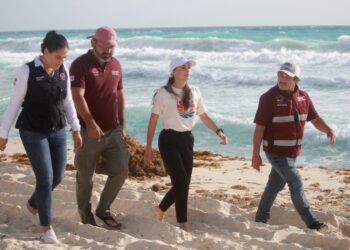 Mantenemos nuestras playas libres de sargazo, asegura Ana Patricia Peralta