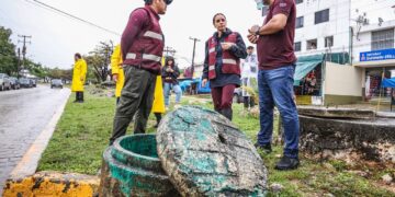 Ana Patricia Peralta supervisa labores preventivas ante lluvias