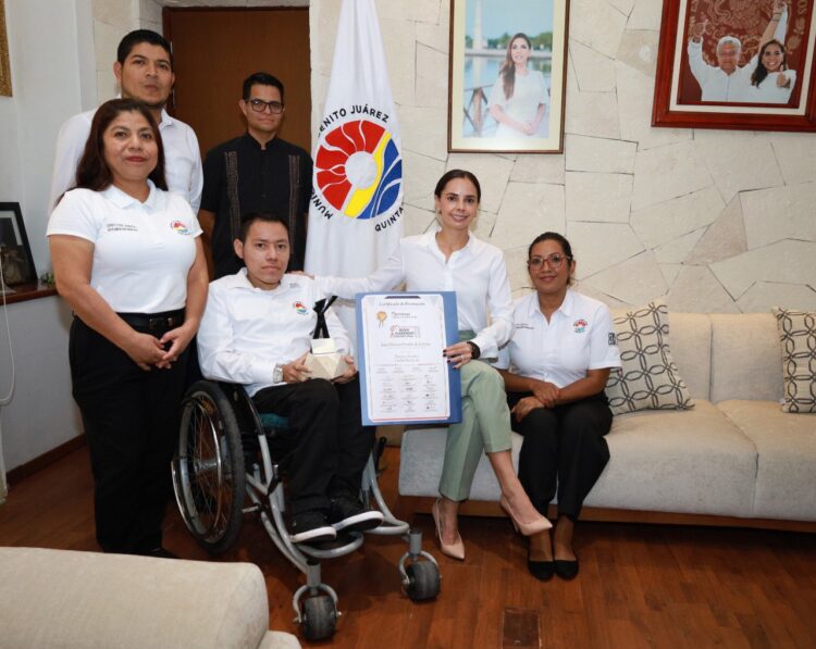Ana Patricia Peralta recibe “Premio Ciudad Incluyente” otorgado al Ayuntamiento de Benito Juárez