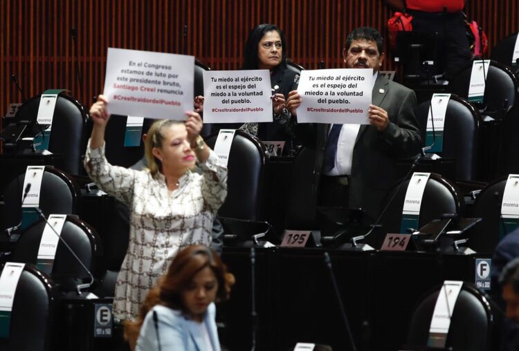 Diputados de Morena y PT piden remoción de Santiago Creel